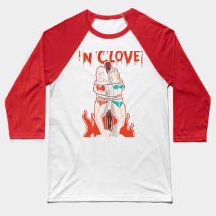 Crimson N'Clover vamps Baseball T-Shirt